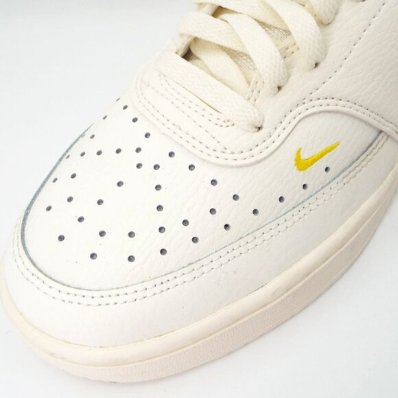 Nike Court Vision Low Sail Oxen Brown Yellow Leather Sneakers CD5434-117 - Picture 11 of 12